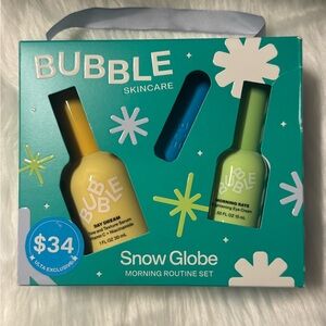 Bubble Skincare Snow Globe Morning Routine Set - Yellow & Green